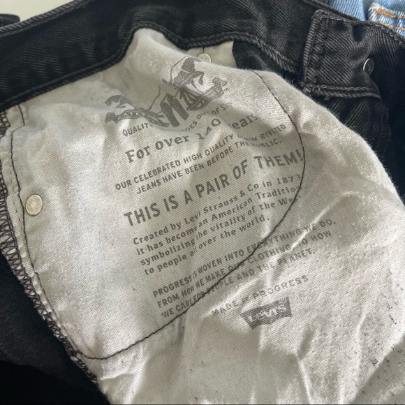 36 x 34 Vintage Levi’s Black Denim Jeans - Picture 6 of 6